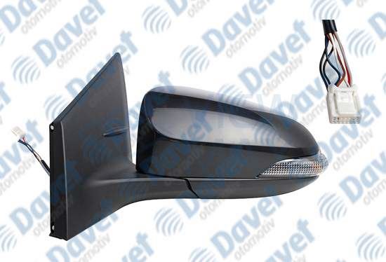 VIEWMAX VM-6271EHPL Dis Dikiz Aynasi Sol Elektrikli Isitmali Sinyalli Astarli Konveks Cam Corolla 13-18